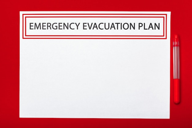 Plano de evacuação de emergência