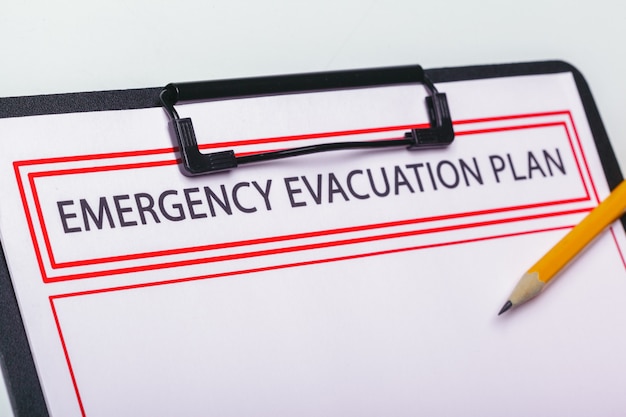 Plano de evacuação de emergência
