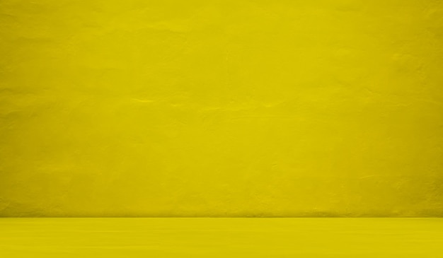 Plano de fundo Amarelo Estúdio Parede Sólida Fundo do Quarto Cor Dourada Piso Fundo Vazio Mesa Produto Cosmético Exibição de Verão Maquete 3D Canto Interior Minimal Building Plataforma Cimento Mármore Cozinha