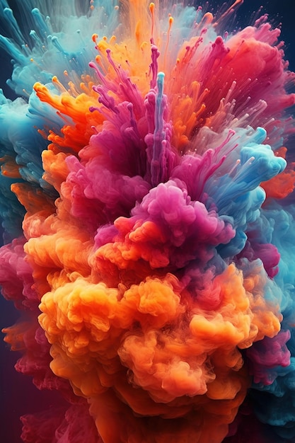 Plano de fundo Color Bomb generativo ai