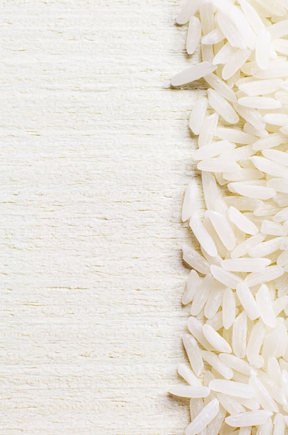Foto plano de fundo com grãos de arroz close up