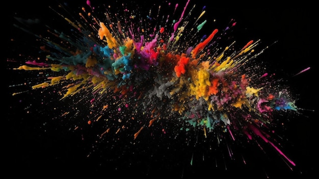 Plano de fundo com padrão de explosão de cores