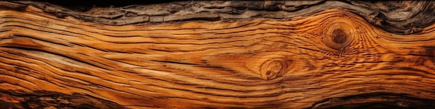 Plano de fundo de madeira com textura de pêssego panorâmico Banner generativo IA