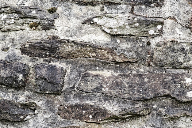 Plano de fundo de uma velha textura de pedra de parede de pedra