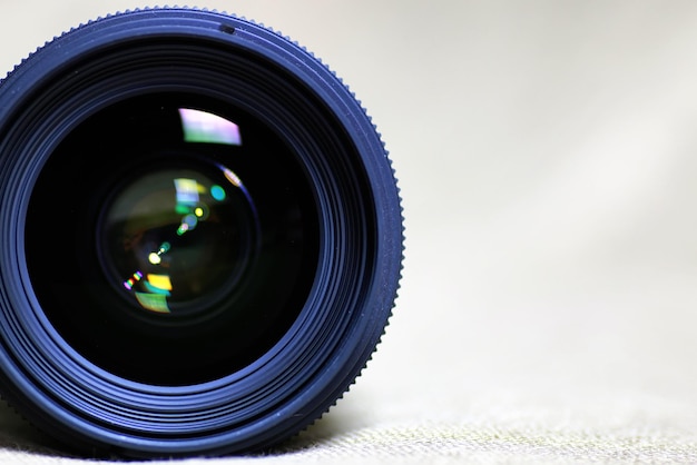 Foto plano de fundo do objeto de reflexo de lente