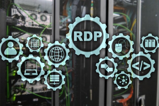 Plano de fundo do servidor de serviços de terminal do protocolo de área de trabalho remota RDP