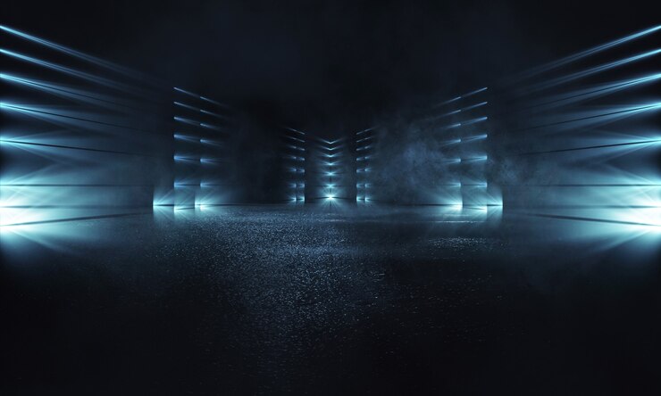 Plano de fundo do show de palco vazio