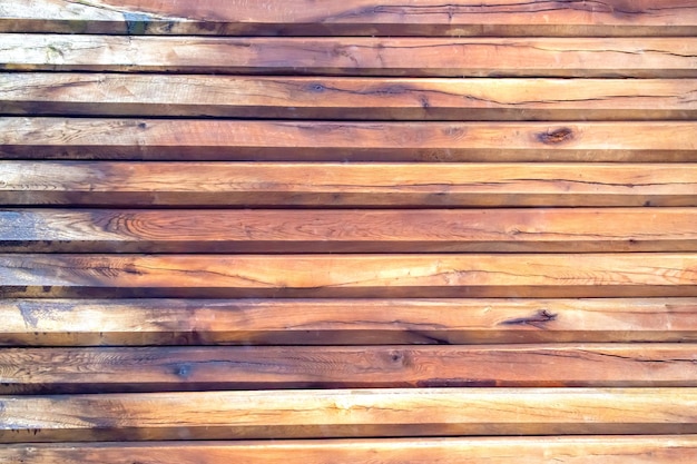 Plano de fundo e textura da parede de pranchas de madeira