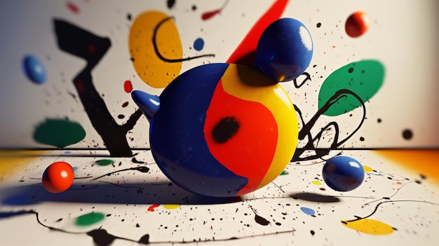 Plano de fundo estilo Joan Miro