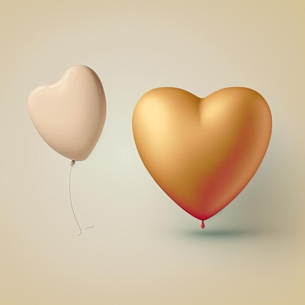 Plano de fundo minimalista simula corações na imagem com tema de dia dos namorados