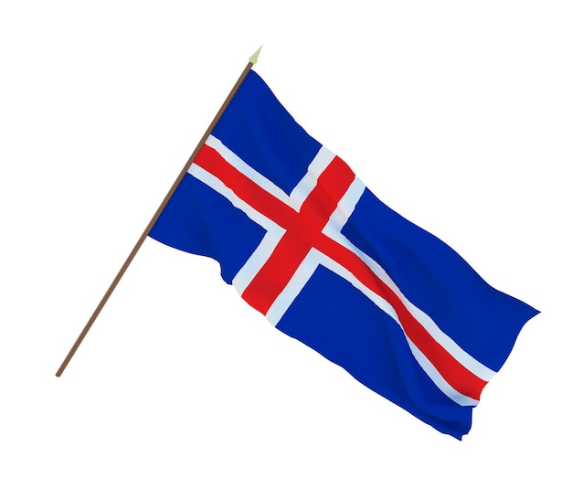 Plano de fundo para designers ilustradores Bandeiras do Dia da Independência Nacional da Islândia