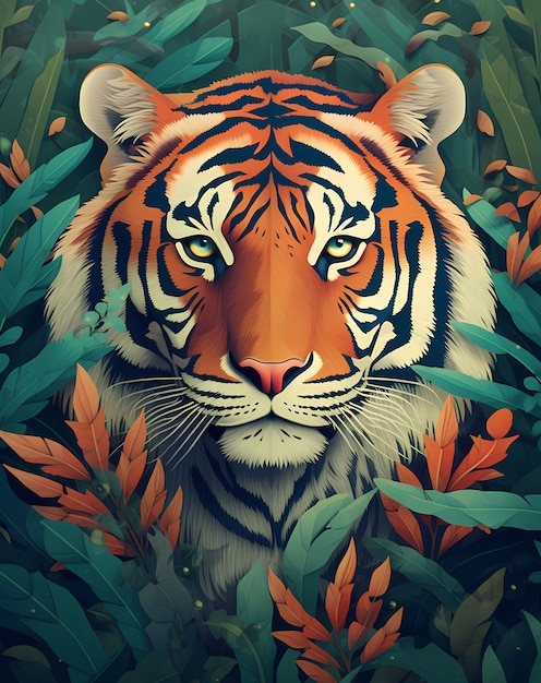 Plano de fundo para o papel 3d do dia internacional do tigre