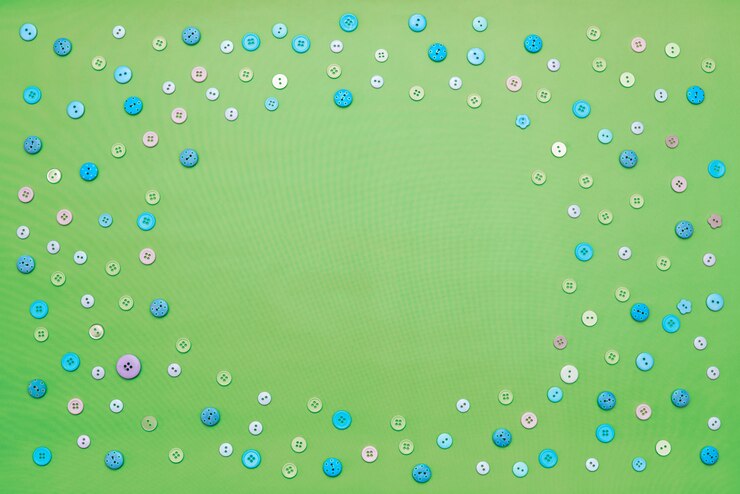 Plano de fundo para o quadro decorativo de texto de botões coloridos.