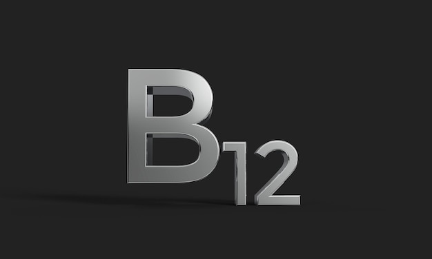 Plano de fundo renderizado com vitamina B12