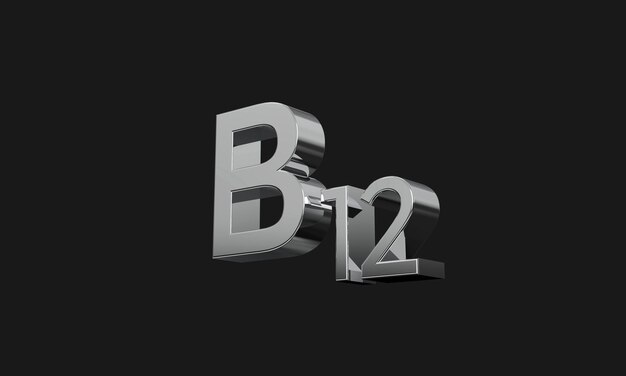 Plano de fundo renderizado com vitamina B12