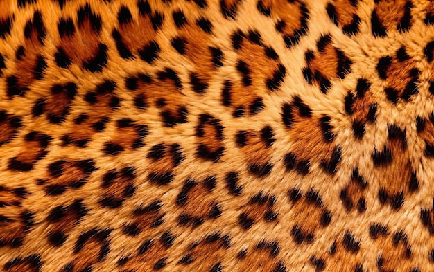 Plano de fundo texturizado padrão de pele de leopardo ou gato selvagem