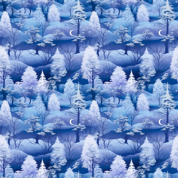 Plano de fundo transparente de um país das maravilhas do inverno gerado por IA