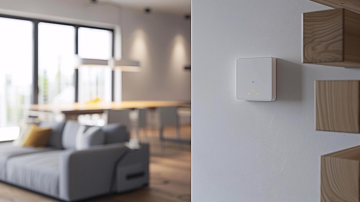 Foto plano de uma casa minimalista com design de paisagem