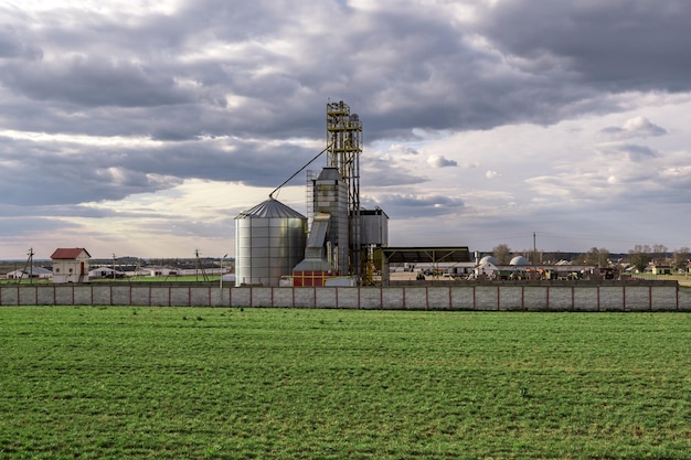 Planta de agroprocesamiento y fabricación para procesamiento y silos de plata para secado limpieza y almacenamiento de productos agrícolas harina cereales y granos Ascensor granero