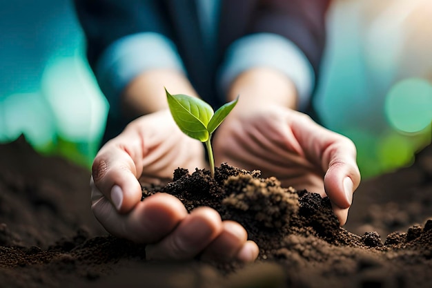 Planta árvores para programa de reflorestamento