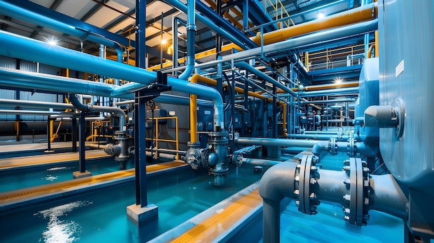 Planta automatizada de purificación industrial de agua con tecnología de tratamiento de aguas residuales