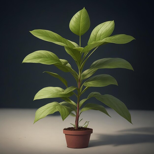 La planta en la bañera