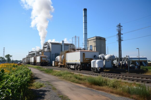 La planta de biomasa transforma los residuos agrícolas en energía generativa