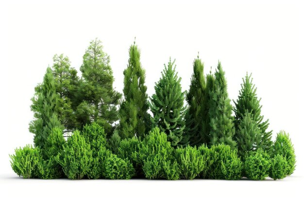 Planta de coníferas de vegetación arbórea