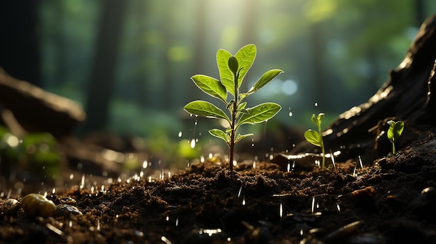 Planta convertida en árbol en impresionante UHD 8K