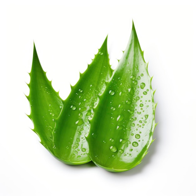 Planta de aloe vera, isolada no fundo branco