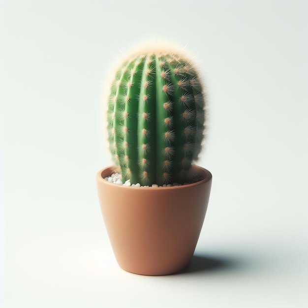 Planta de cactus minimalista em pote