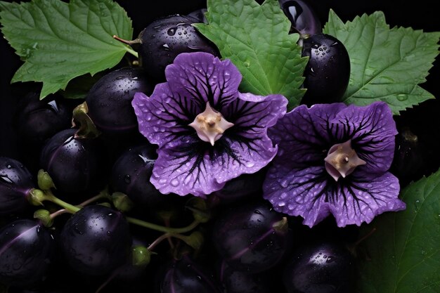 La planta florece la naturaleza la flor púrpura la belleza de la jardinería las hojas verdes el verano de primer plano