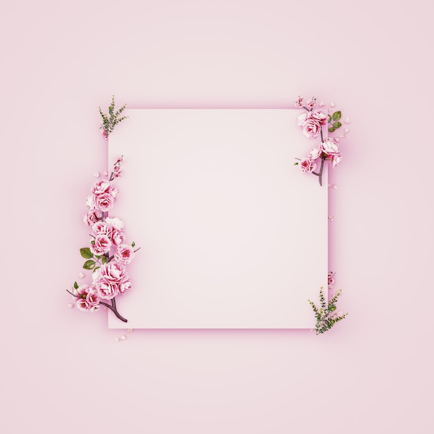 Planta con flores rosadas contra un fondo blanco