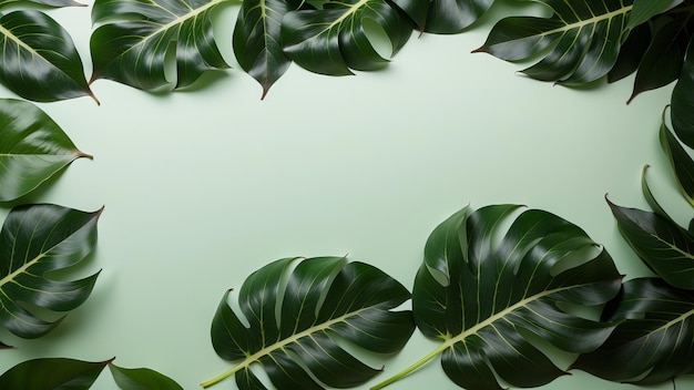 una planta con hojas verdes en el agua