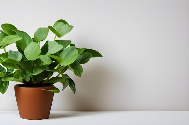 Planta interna isolada no fundo branco