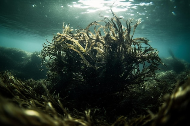 planta marinha no oceano