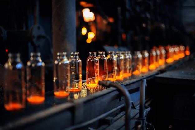 Planta para a produção de garrafas de vidro