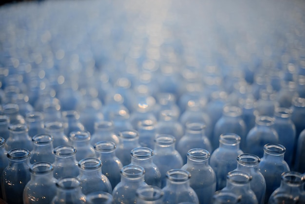 Planta para la producción de botellas de vidrio.