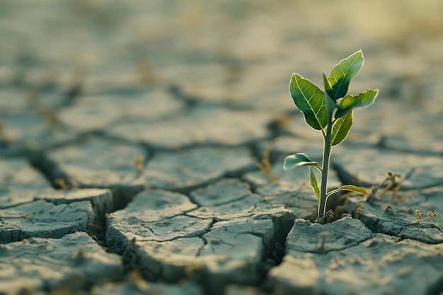 Foto planta próspera que demonstra resiliência em ambientes adversos conceito plantas resistentes flora resiliente sobrevivência extrema ambientes adversos vegetação próspera