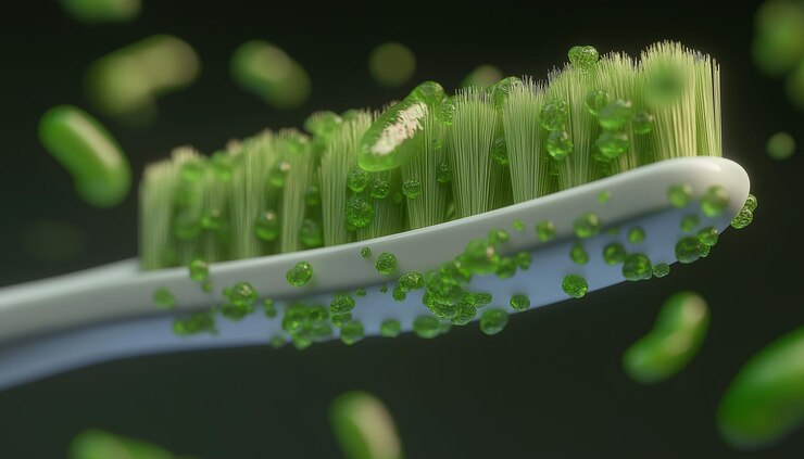una planta verde con crecimiento verde en ella
