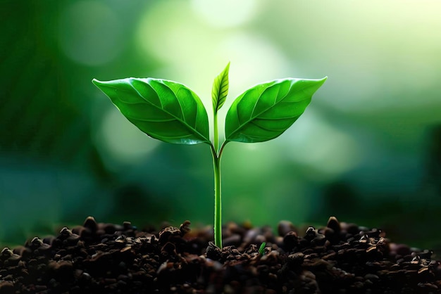 Una planta verde con la palabra verde