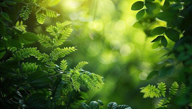 una planta verde con el sol brillando a través de las hojas