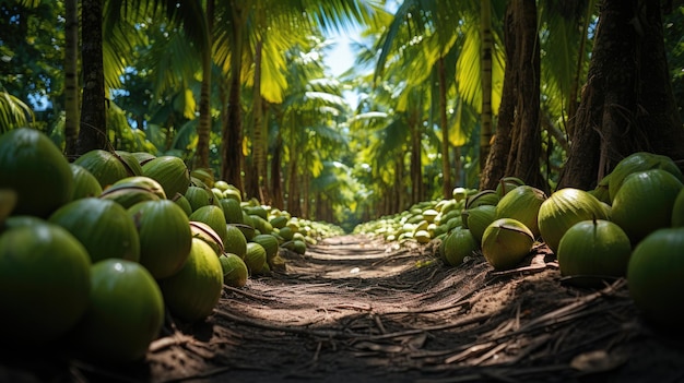 Plantação de coco