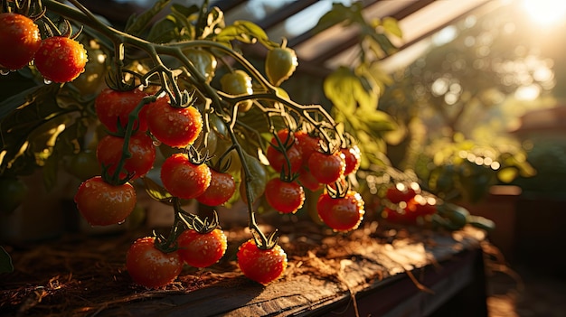 plantação de tomate