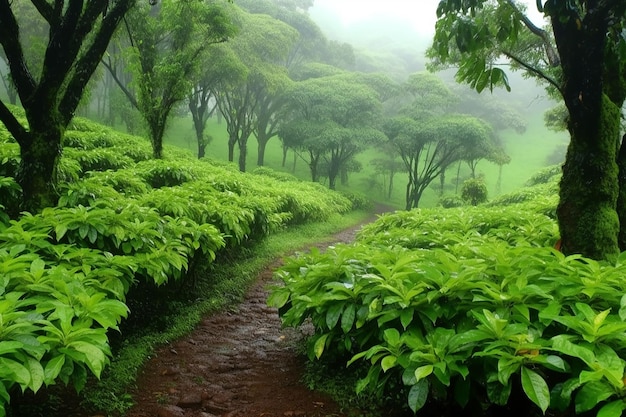 Plantación de café en Costa Rica.