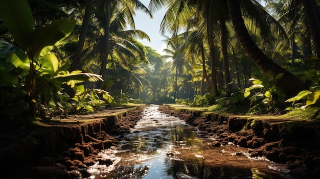 Plantación de coco