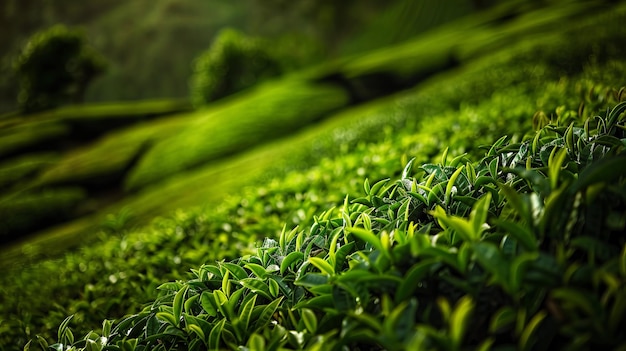 Plantación de té de Munnar El fondo de la naturaleza