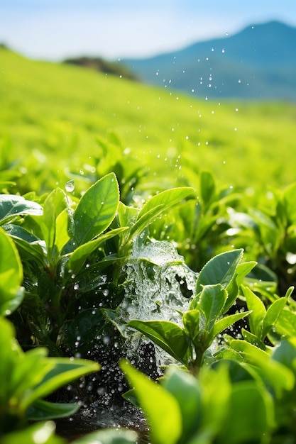 plantación de té