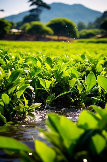 plantación de té