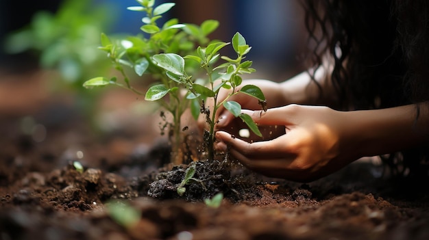 Plantando uma árvore